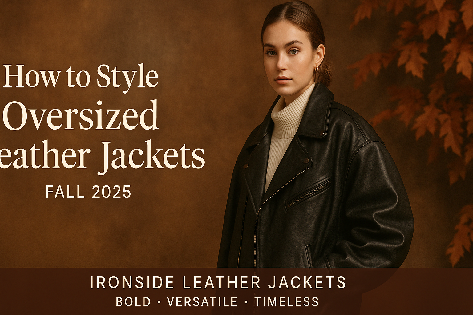 How to Style an Oversized Leather Jacket in Fall 2025
