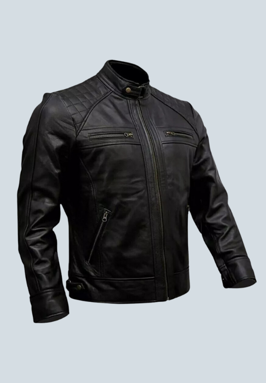 Ice-T  Black Biker Leather Jacket