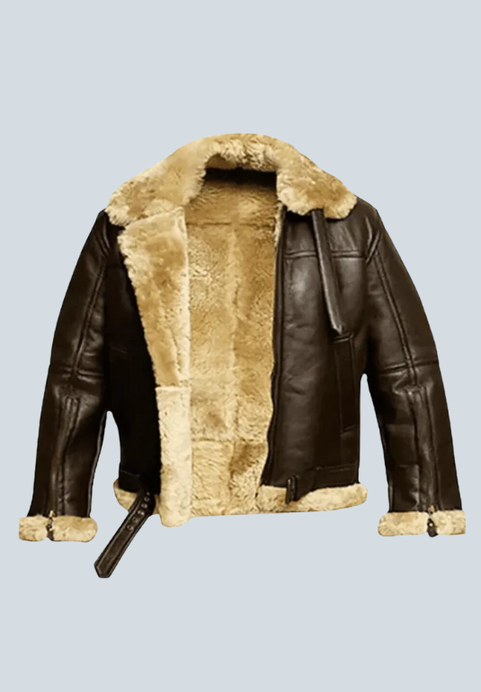 Humphrey B3 Aviator Brown Leather Bomber Jacket