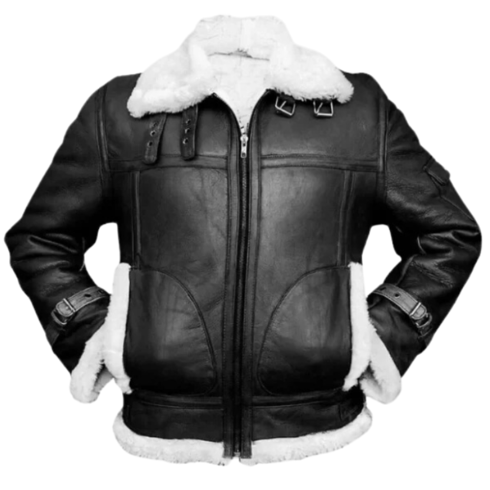 Humphrey B3 Black And White Bomber Jacket