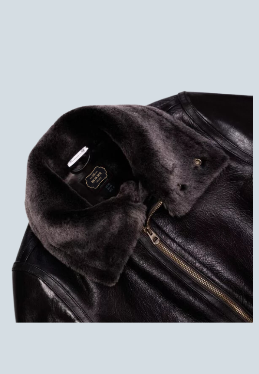 Bogart B3 Aviator Leather Bomber Jacket