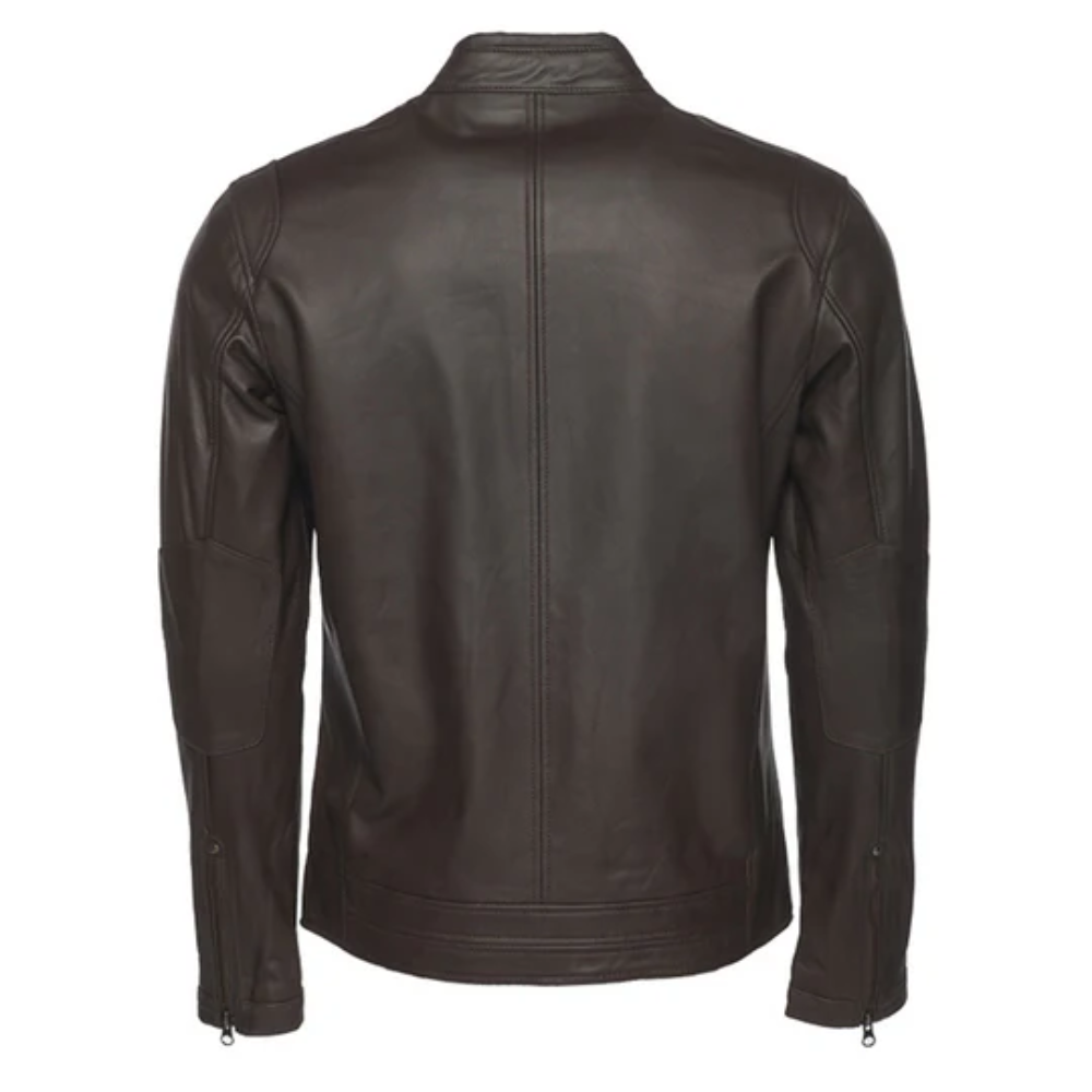 Bruce Café Racer Brown leather jacket