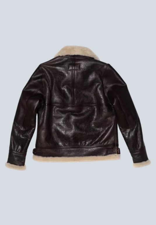Eastwood B3 Shearling Aviator Brown Leather Bomber Jacket