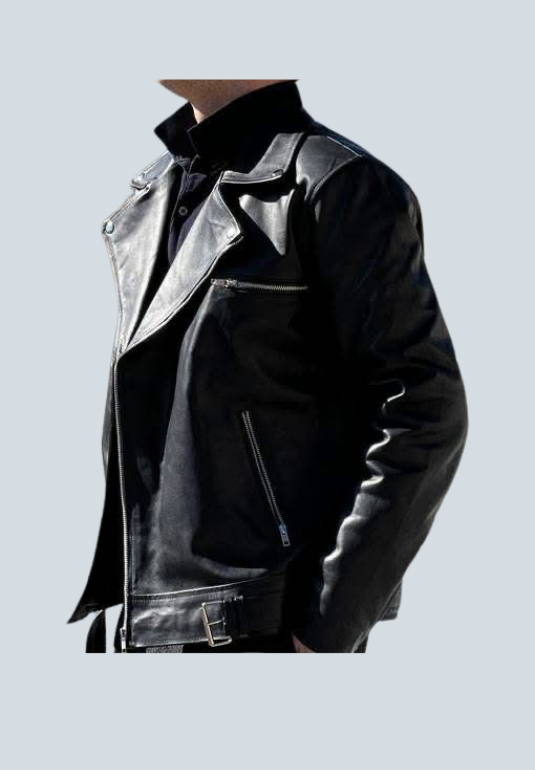 Elvis Presley Biker Black Leather Jacket