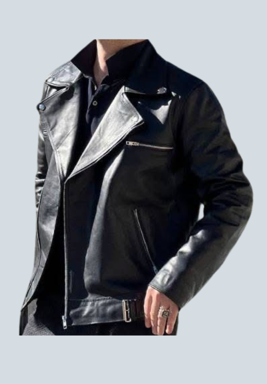 Elvis Presley Biker Black Leather Jacket