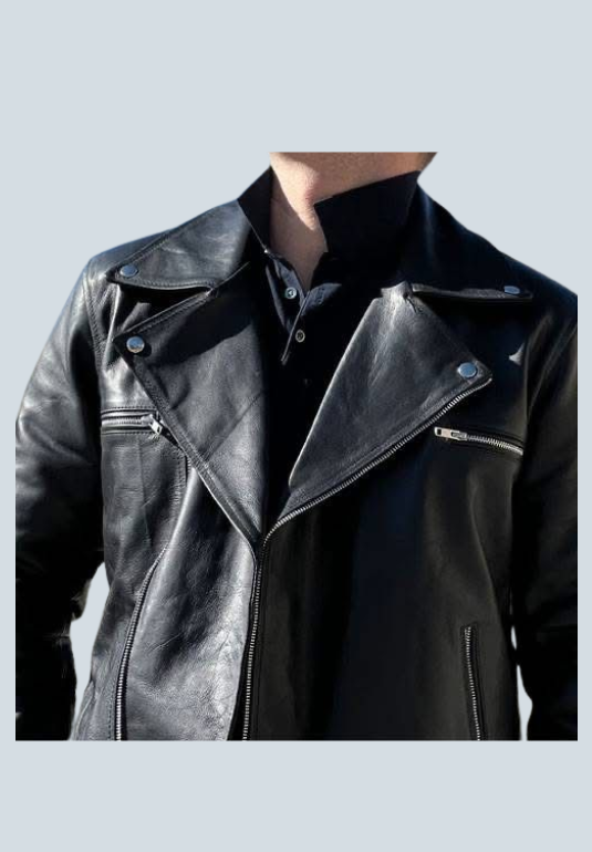 Elvis Presley Biker Black Leather Jacket