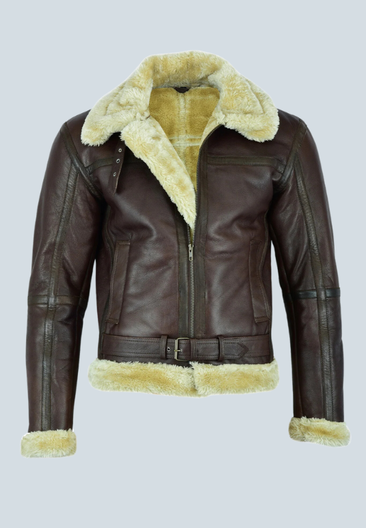 Elvis Presley  Brown Aviator Bomber Leather Jacket