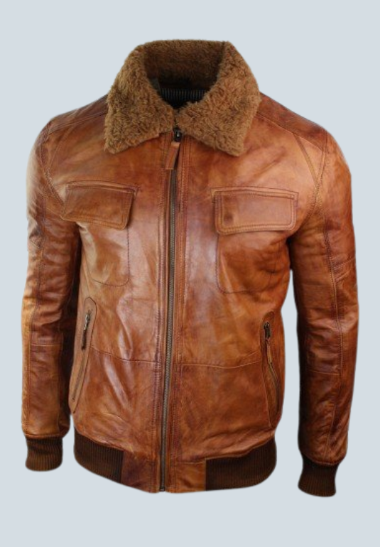 James Brown B3 Leather Bomber Jacket