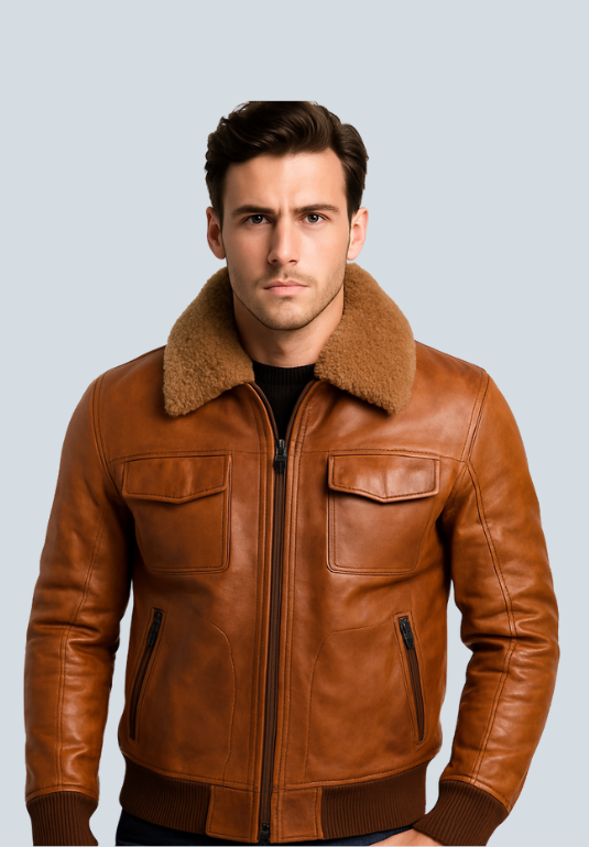 James Brown B3 Leather Bomber Jacket