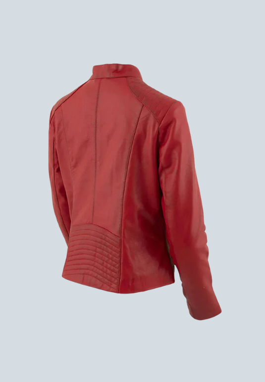 Jennifer Brown B3 Biker Leather Jacket