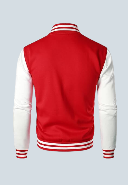 Lion Vikings Red Varsity Jacket