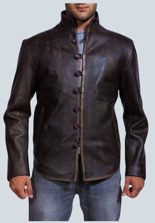 Malcolm Drakeshire Brown Leather Jacket