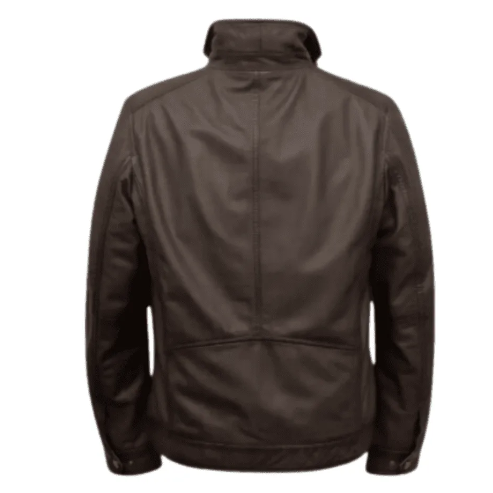 Maxwell Brown Leather Jacket