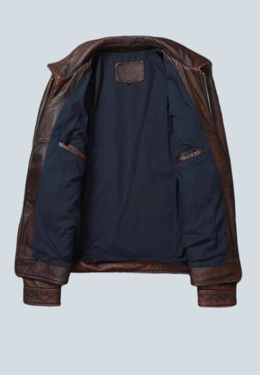 Robert Duvall Brown Leather Jacket
