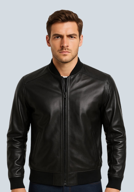 William Black Bomber Leather Jacket